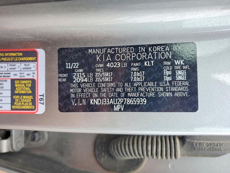 64701006 :رقم المزاد ، KNDJ33AU2P7865939 vin ، 2023 Kia Soul مزاد بيع