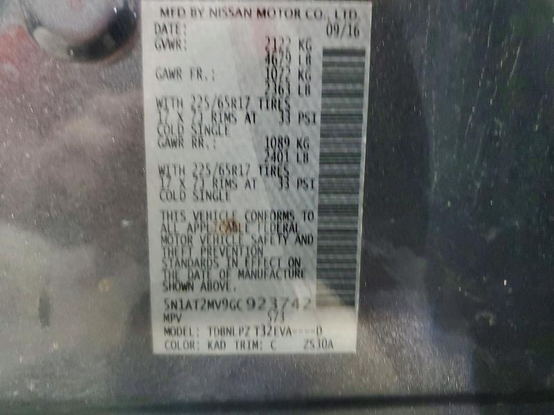 Продаж на аукціоні авто 2016 Nissan Rogue, vin: 5N1AT2MV9GC923742, номер лоту: 64088536