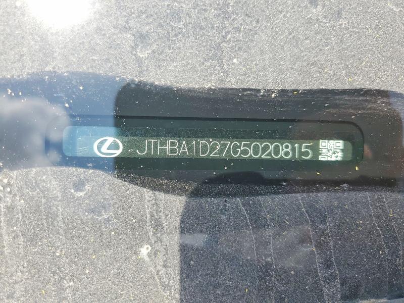 2016 Lexus Is მანქანა იყიდება აუქციონზე, vin: JTHBA1D27G5020815, აუქციონის ნომერი: 63666336