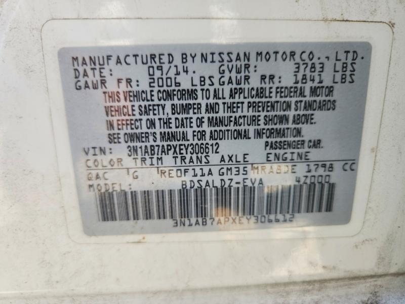 Aukcja sprzedaży 2014 Nissan Sentra, vin: 3N1AB7APXEY306612, numer aukcji: 63715236