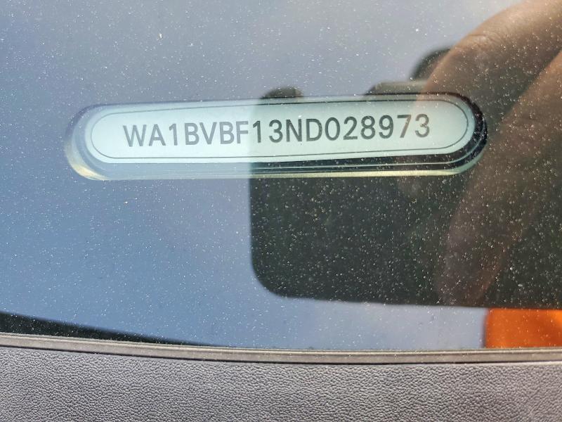 Aukcja sprzedaży 2022 Audi Q8, vin: WA1BVBF13ND028973, numer aukcji: 63521646