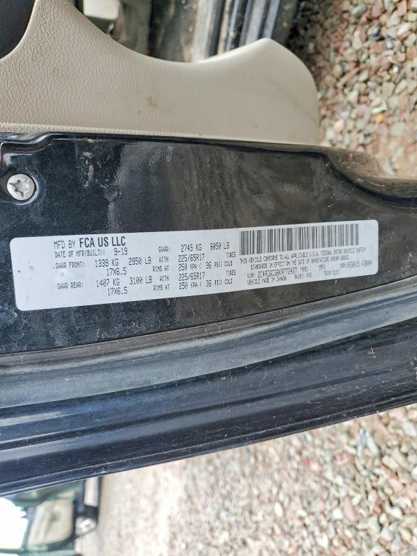 2019 Dodge Grand Caravan მანქანა იყიდება აუქციონზე, vin: 2C4RDGCG6KR772427, აუქციონის ნომერი: 66322216