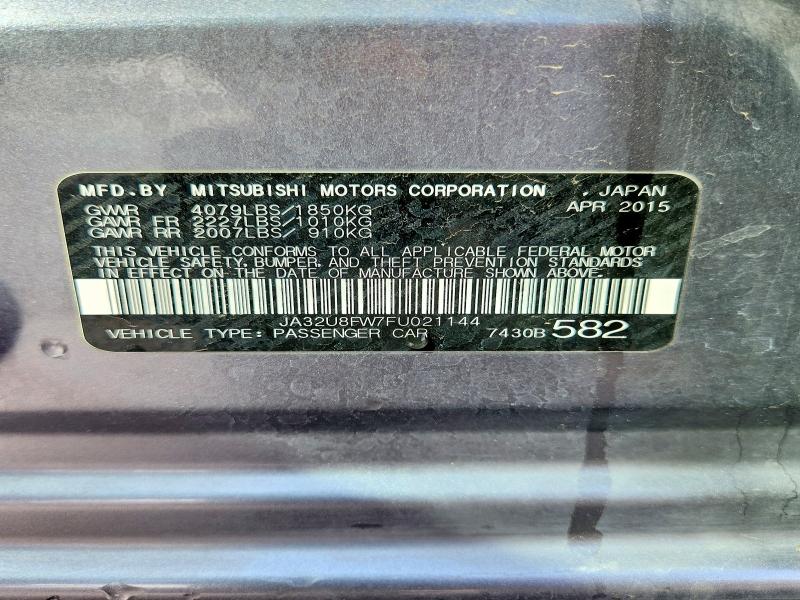 Продажа на аукционе авто 2015 Mitsubishi Lancer, vin: JA32U8FW7FU021144, номер лота: 66450436