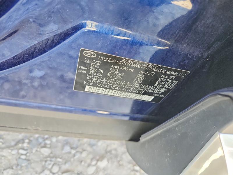 2020 Hyundai Santa Fe მანქანა იყიდება აუქციონზე, vin: 5NMS3CAAXLH254683, აუქციონის ნომერი: 65295416