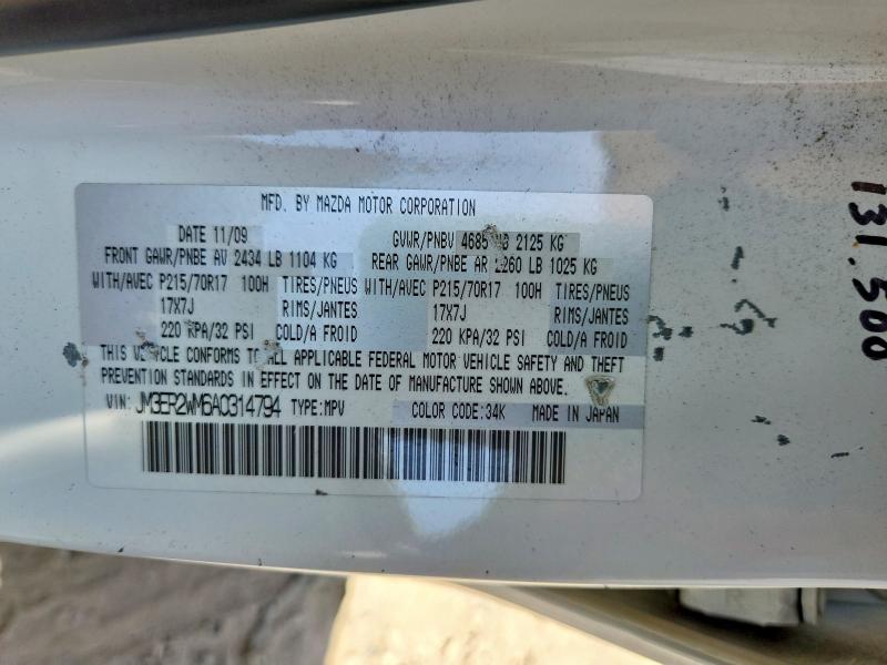 Aukcja sprzedaży 2010 Mazda Cx-7, vin: JM3ER2WM6A0314794, numer aukcji: 66239726