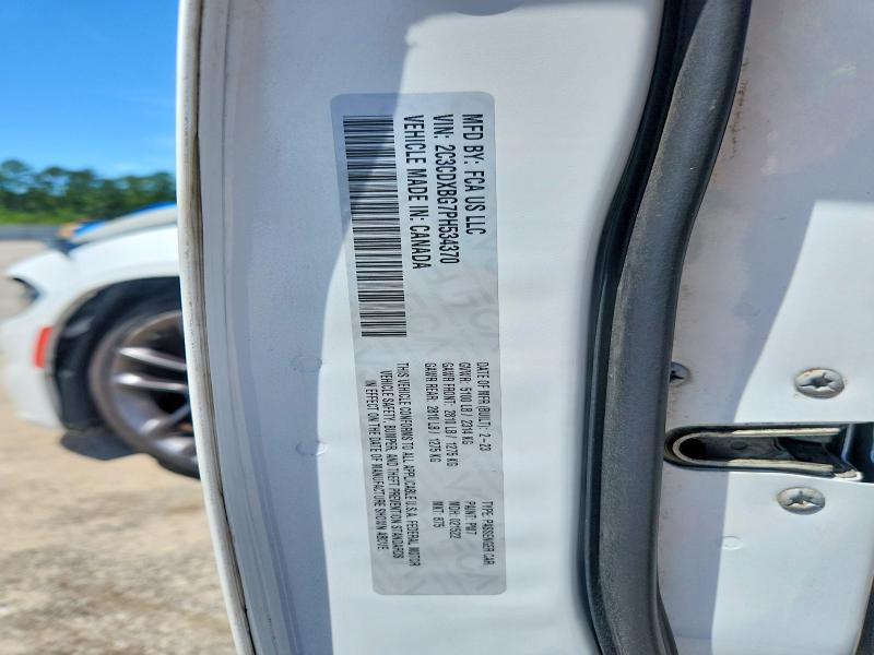 Aukcja sprzedaży 2023 Dodge Charger, vin: 2C3CDXBG7PH534370, numer aukcji: 65765816