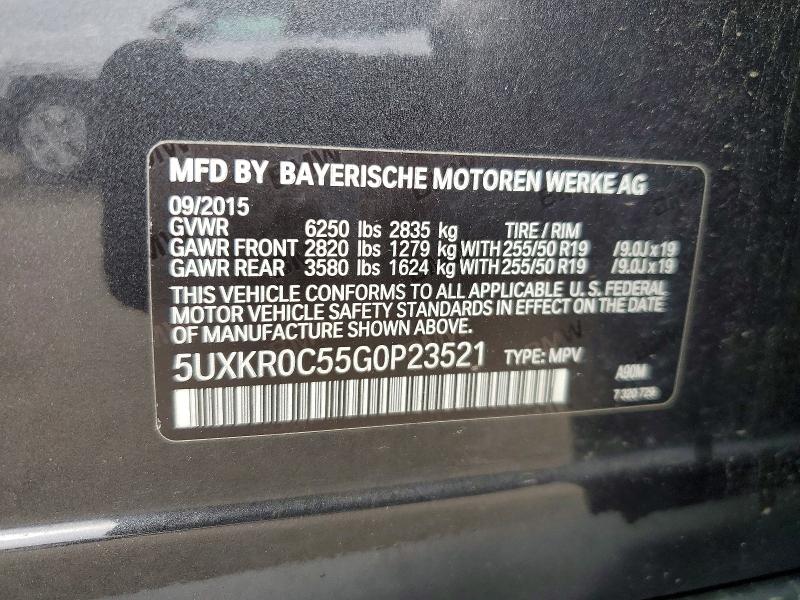 Продаж на аукціоні авто 2016 Bmw X5, vin: 5UXKR0C55G0P23521, номер лоту: 65384526