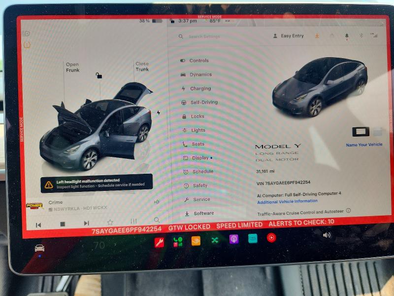 Продаж на аукціоні авто 2023 Tesla Model Y, vin: 7SAYGAEE6PF942254, номер лоту: 63444566