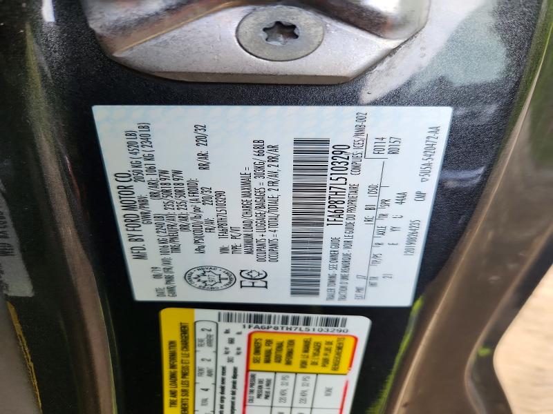2020 Ford Mustang მანქანა იყიდება აუქციონზე, vin: 1FA6P8TH7L5103290, აუქციონის ნომერი: 65520966