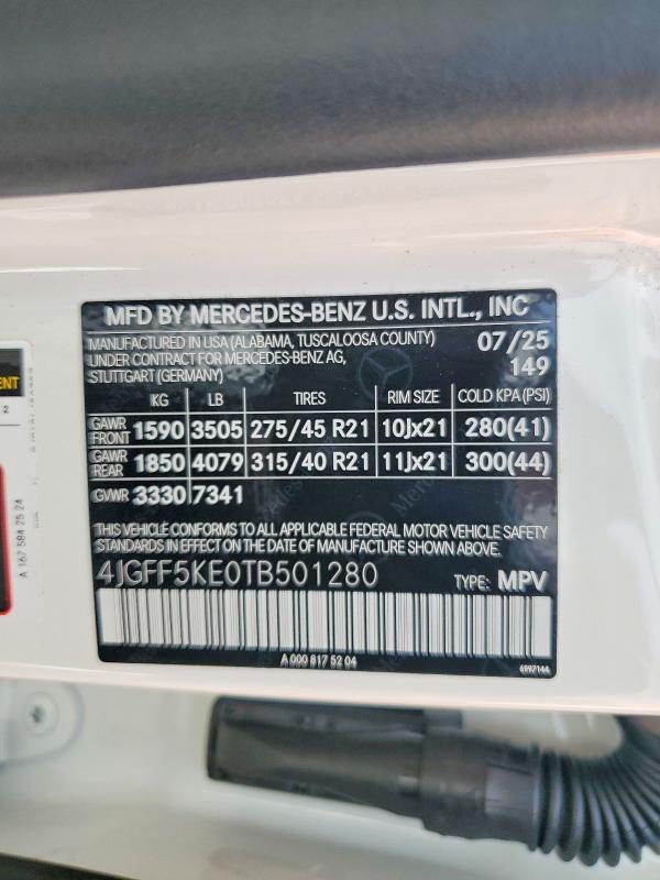Продажа на аукционе авто 2026 Mercedes-benz Gls, vin: 4JGFF5KE0TB501280, номер лота: 63714236