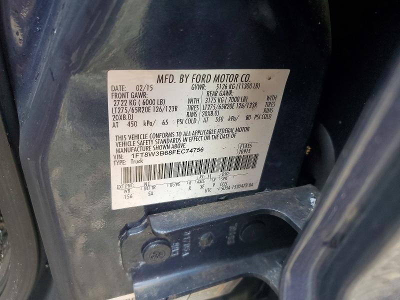 Продажа на аукционе авто 2015 Ford F350, vin: 1FT8W3B68FEC74756, номер лота: 66604436