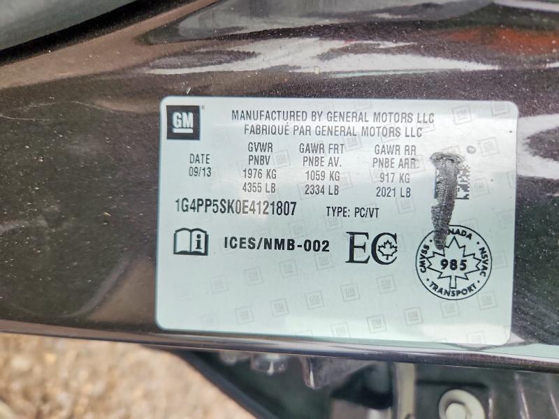 Продажа на аукционе авто 2014 Buick Verano, vin: 1G4PP5SK0E4121807, номер лота: 65364216