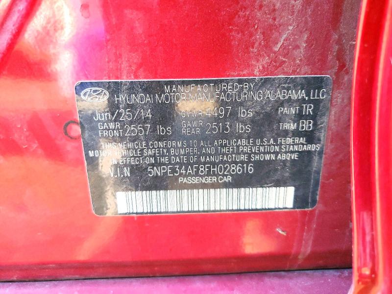 Aukcja sprzedaży 2015 Hyundai Sonata, vin: 5NPE34AF8FH028616, numer aukcji: 65305026