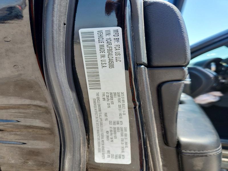 63319326 :رقم المزاد ، 1C4RJFBG4LC445085 vin ، 2020 Jeep Grand Cherokee مزاد بيع