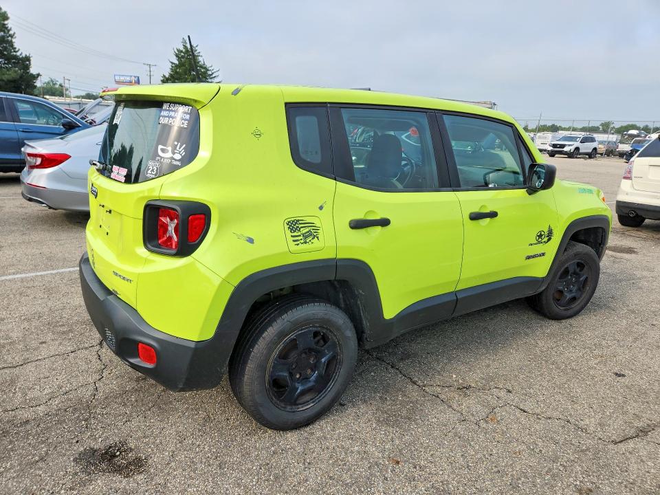 2017 Jeep Renegade მანქანა იყიდება აუქციონზე, vin: ZACCJBAB9HPG35178, აუქციონის ნომერი: 65101986