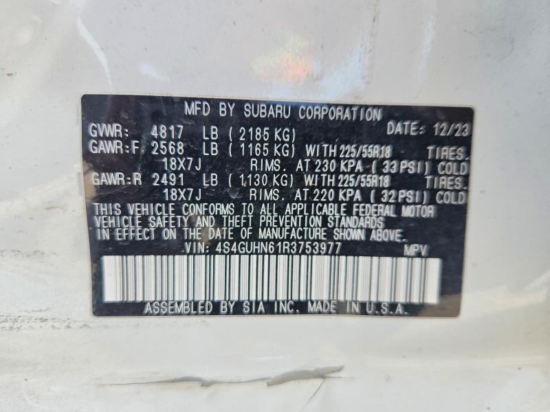 Продаж на аукціоні авто 2024 Subaru Crosstrek, vin: 4S4GUHN61R3753977, номер лоту: 64923636