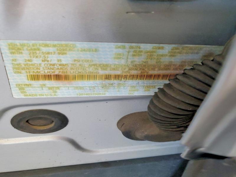 64316596 :رقم المزاد ، 1FMCU0F78EUD65866 vin ، 2014 Ford Escape مزاد بيع