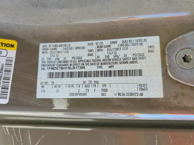 2025 Ford Bronco მანქანა იყიდება აუქციონზე, vin: 1FMDE7BH1SLB17386, აუქციონის ნომერი: 66971876