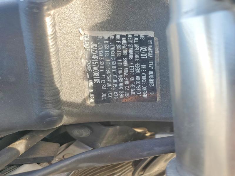 Aukcja sprzedaży 2007 Kawasaki Zx600, vin: JKAZX4P157A008165, numer aukcji: 65796516