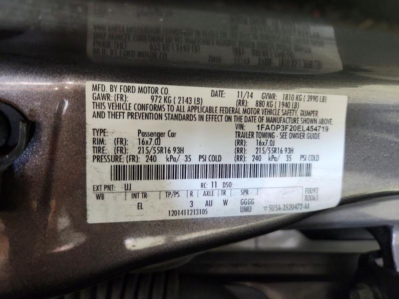 Aukcja sprzedaży 2014 Ford Focus, vin: 1FADP3F20EL454719, numer aukcji: 65874156