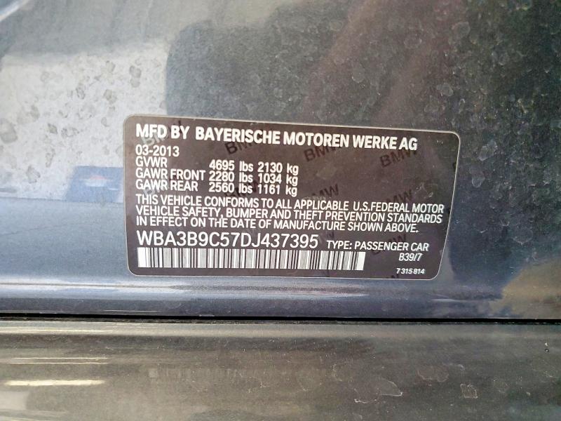 Aukcja sprzedaży 2013 Bmw 335, vin: WBA3B9C57DJ437395, numer aukcji: 65373146