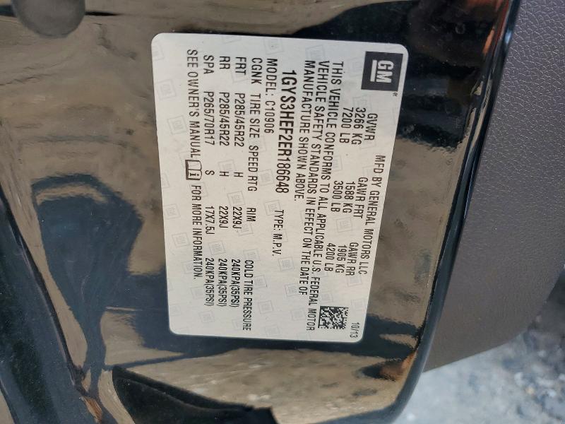 Продажа на аукционе авто 2014 Cadillac Escalade, vin: 1GYS3HEF2ER186648, номер лота: 64816866