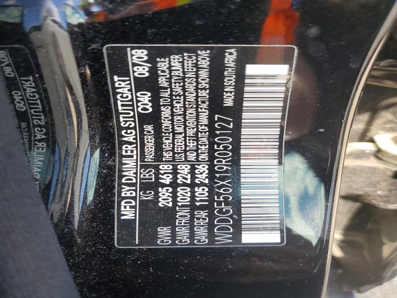 Aukcja sprzedaży 2009 Mercedes-benz C, vin: WDDGF56X19R050127, numer aukcji: 64097846
