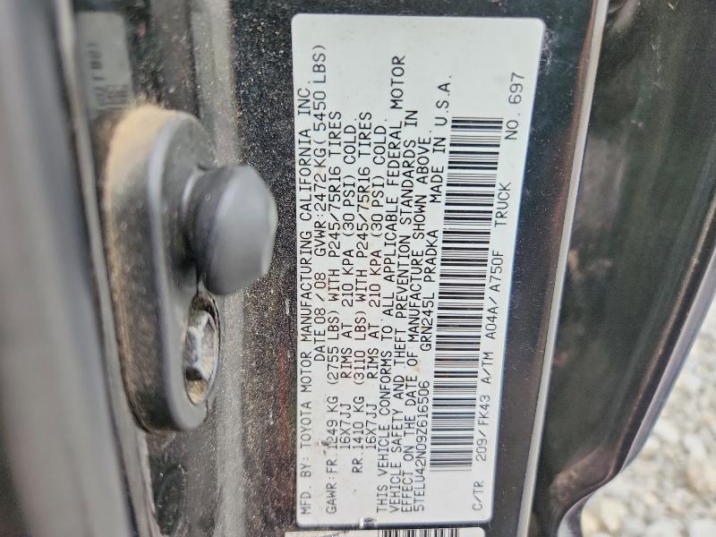 Продажа на аукционе авто 2009 Toyota Tacoma, vin: 5TELU42N09Z616506, номер лота: 64782226