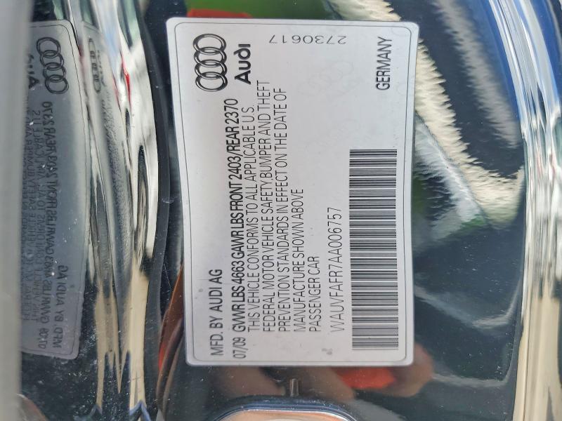 Продажа на аукционе авто 2010 Audi A5, vin: WAUVFAFR7AA006757, номер лота: 63644816