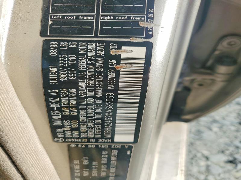 65162666 :رقم المزاد ، WDBHA24G2XA682059 vin ، 1999 Mercedes-benz C مزاد بيع
