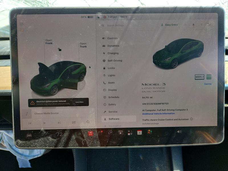Aukcja sprzedaży 2022 Tesla Model 3, vin: 5YJ3E1EB0NF197131, numer aukcji: 63265456