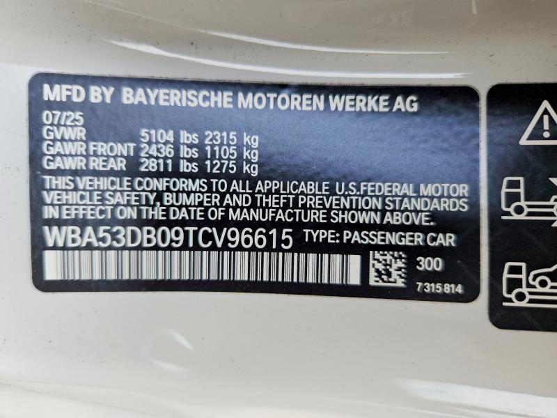 66720366 :رقم المزاد ، WBA53DB09TCV96615 vin ، 2026 Bmw 430xi مزاد بيع