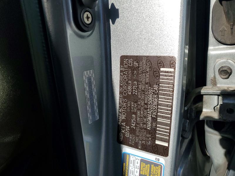 67292736 :رقم المزاد ، KNAGM4AD2E5066097 vin ، 2014 Kia Optima مزاد بيع