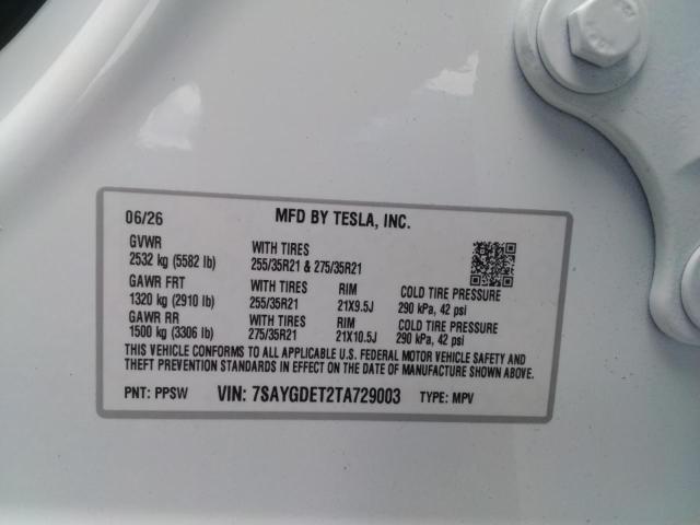 Aukcja sprzedaży 2026 Tesla Model Y, vin: 7SAYGDET2TA729003, numer aukcji: 64305976