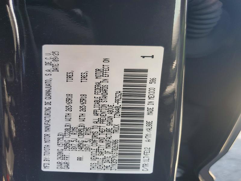 2025 Toyota Tacoma მანქანა იყიდება აუქციონზე, vin: 3TYKB5FN1ST026906, აუქციონის ნომერი: 62822556
