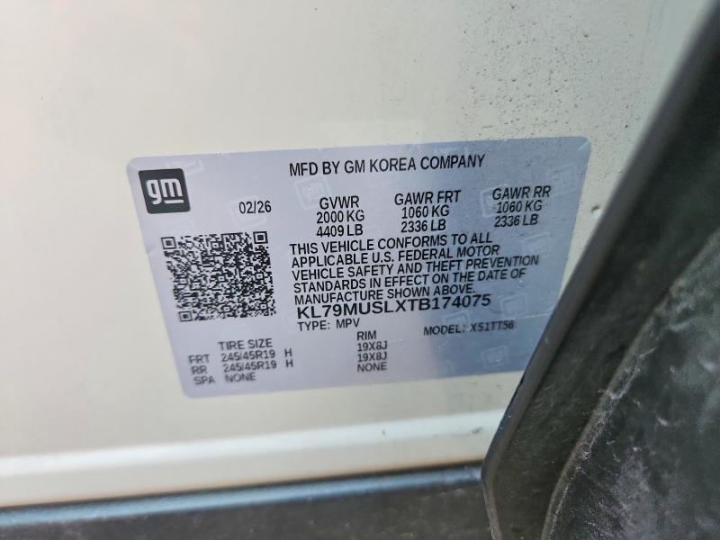 63476656 :رقم المزاد ، KL79MUSLXTB174075 vin ، 2026 Chevrolet Trailblazer مزاد بيع