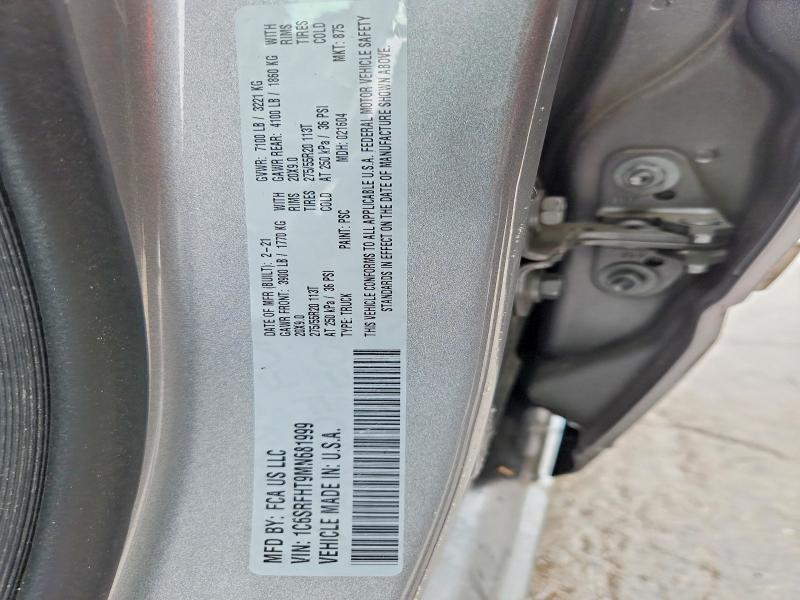 65323436 :رقم المزاد ، 1C6SRFHT9MN681999 vin ، 2021 Ram 1500 مزاد بيع