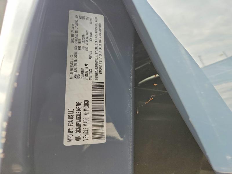 Продаж на аукціоні авто 2020 Ram Promaster 3500, vin: 3C6URVJG3LE143706, номер лоту: 67071726