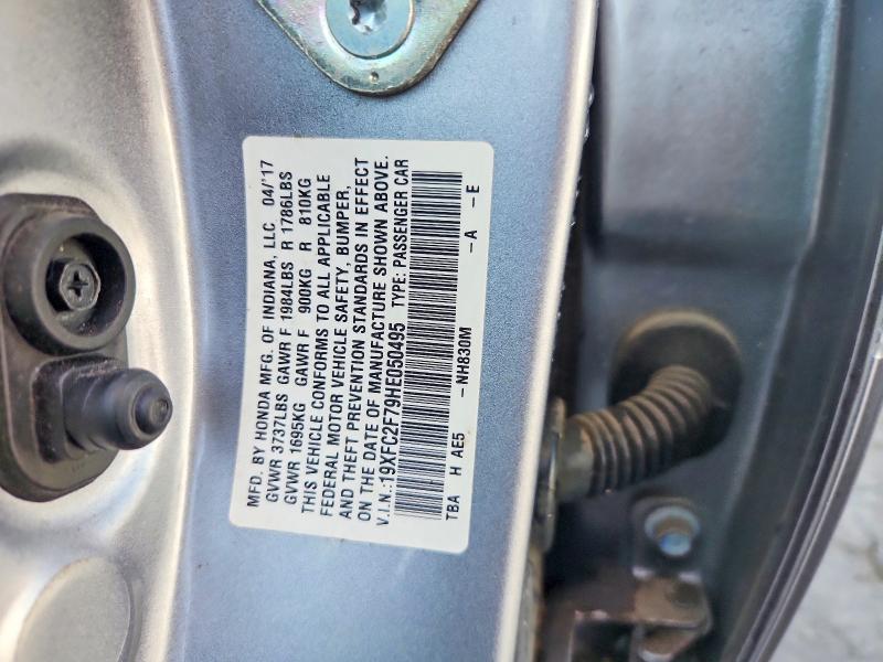 Aukcja sprzedaży 2017 Honda Civic, vin: 19XFC2F79HE050495, numer aukcji: 66315776