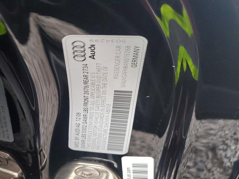 Aukcja sprzedaży 2010 Audi S5, vin: WAUVGAFH8AN015268, numer aukcji: 66710606