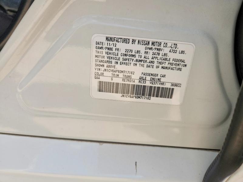 Продажа на аукционе авто 2013 Infiniti G37 Sedan, vin: JN1CV6AP6DM717162, номер лота: 66711586