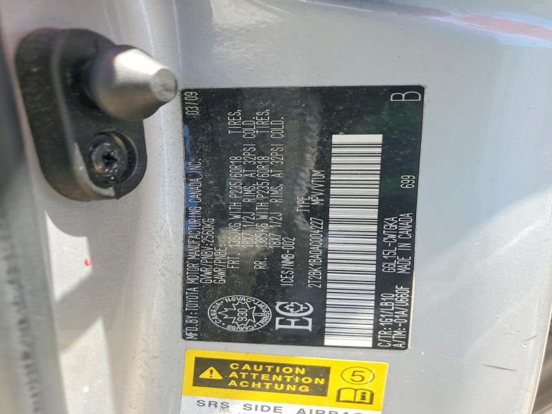 63415786 :رقم المزاد ، 2T2BK1BA0AC004227 vin ، 2010 Lexus Rx مزاد بيع