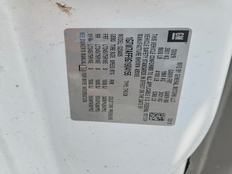 Aukcja sprzedaży 2016 Gmc Savana, vin: 1GTW7AFF8G1904156, numer aukcji: 68830146