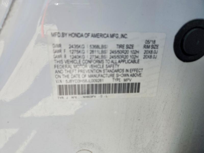 Продажа на аукционе авто 2018 Acura Mdx, vin: 5J8YD3H58JL009281, номер лота: 65876346