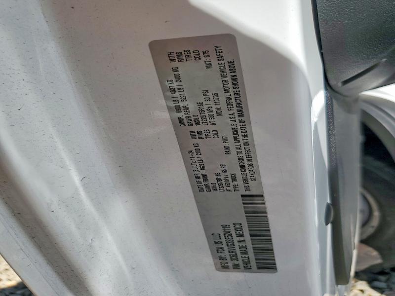 Продаж на аукціоні авто 2025 Ram Promaster 2500, vin: 3C6LRVVG3SE524119, номер лоту: 62856616