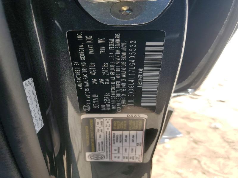 67243526 :رقم المزاد ، 5XXGU4L17LG405533 vin ، 2020 Kia Optima مزاد بيع