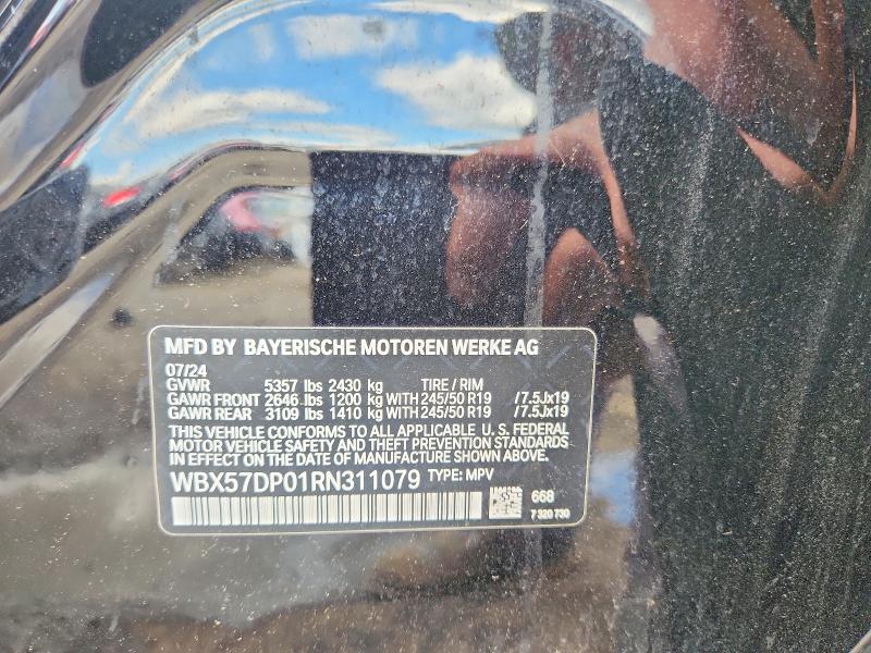 Aukcja sprzedaży 2024 Bmw X3, vin: WBX57DP01RN311079, numer aukcji: 65848116