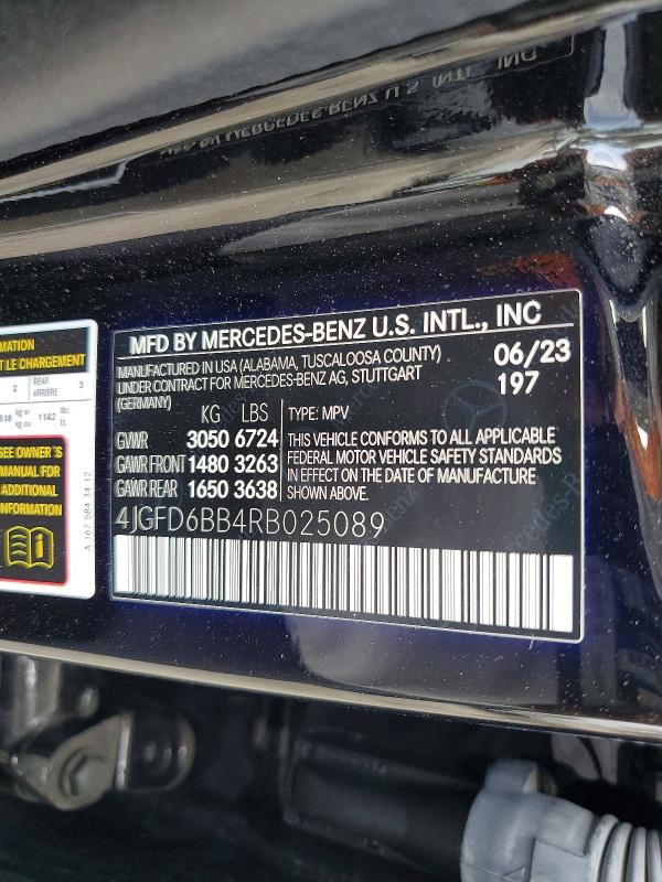 Aukcja sprzedaży 2024 Mercedes-benz Gle Coupe, vin: 4JGFD6BB4RB025089, numer aukcji: 66775006
