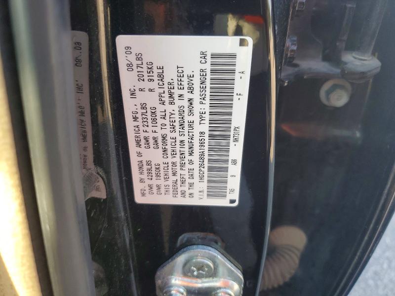 Продаж на аукціоні авто 2009 Honda Accord, vin: 1HGCP26489A196518, номер лоту: 66627576