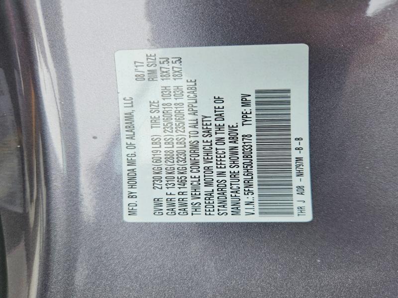 Aukcja sprzedaży 2018 Honda Odyssey, vin: 5FNRL6H50JB033178, numer aukcji: 65417446